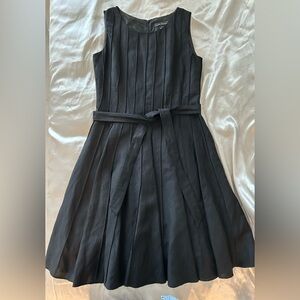 Jessica Howard Black Sleeveless Pleated Fit-and-Flare Dress